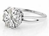 Moissanite Platineve Ring 1.68ctw DEW