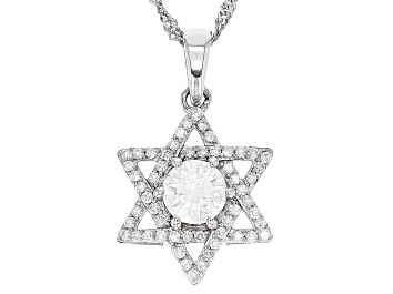 Picture of Moissanite Platineve Star Of David Pendant 1.34ctw DEW
