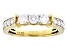 Moissanite 14k Yellow Gold Over Silver Ring .72ctw DEW