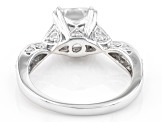 Moissanite Platineve Engagement Ring 2.88ctw DEW.