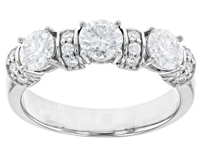 Moissanite Platineve Band Ring 1.82ctw DEW.