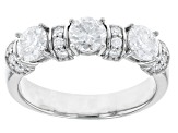 Moissanite Platineve Band Ring 1.82ctw DEW.