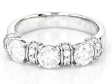 Moissanite Platineve Band Ring 1.82ctw DEW.