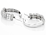 Moissanite Platineve Hoop Earrings 1.44ctw DEW