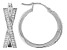 Moissanite Platineve Hoop Earrings .64ctw DEW