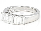 Moissanite Platineve Ring 1.35ctw DEW.