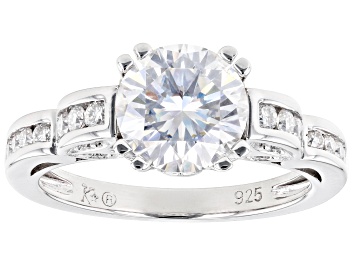 Picture of Moissanite Platineve Engagement Ring 2.48ctw DEW