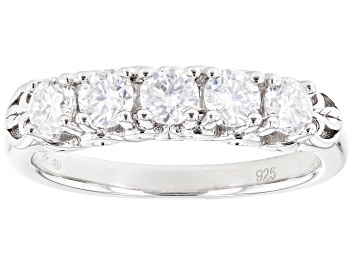 Picture of Moissanite Platineve Band Ring .80ctw DEW