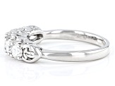 Moissanite Platineve Band Ring .80ctw DEW