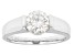 Moissanite platineve solitaire ring 1.20ct DEW