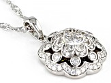 Moissanite Inferno Cut Platineve Pendant 2.89ctw DEW.