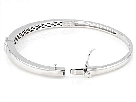 Moissanite Platineve Bangle Bracelet 1.20ct DEW