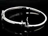 Moissanite Platineve Heart Bangle Bracelet 1.04ctw DEW