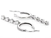 Moissanite Platineve Earrings 1.48ctw DEW