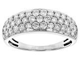 Moissanite Platineve Ring 1.11ctw DEW