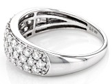 Moissanite Platineve Ring 1.11ctw DEW