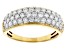 Moissanite 14k Yellow Gold Over Silver Ring 1.11ctw DEW