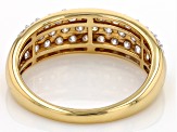 Moissanite 14k Yellow Gold Over Silver Ring 1.11ctw DEW