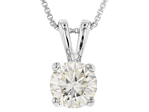 Moissanite Platineve Pendant 1.00ct D.E.W