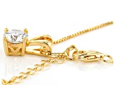 Moissanite 14k Yellow Gold Over Sterling Silver Pendant 1.00ct D.E.W