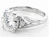 Moissanite Platineve Ring 3.74ctw D.E.W