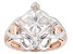 Moissanite Platineve And 14k Rose Gold Over Platineve Ring 3.10ctw DEW