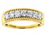 Moissanite 14k Yellow Gold Over Silver Ring .70ctw DEW