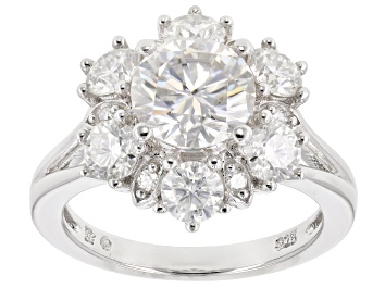 Picture of Moissanite Platineve Ring 3.34ctw D.E.W