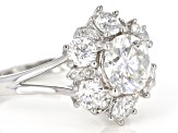 Moissanite Platineve Snowflake Ring 3.34ctw D.E.W