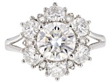 Moissanite Platineve Snowflake Ring 3.34ctw D.E.W