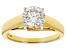 Moissanite 14k Yellow Gold Over Sterling Silver Ring 1.50ct D.E.W