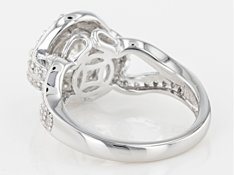 Moissanite Platineve Ring 2.66tw D.E.W