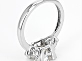 Moissanite Ring Platineve 2.56ctw DEW