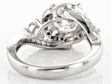 Moissanite Platineve Ring 2.54ctw D.E.W