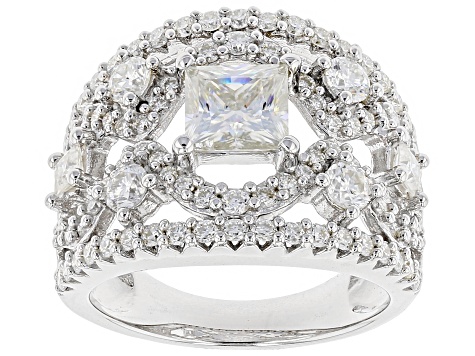 Moissanite Platineve Ring 3.16ctw D.E.W - MOS440 | JTV.com