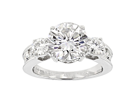 Moissanite Platineve Ring 4.66ctw DEW