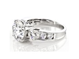 Moissanite Platineve Ring 4.66ctw DEW