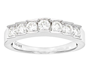 Moissanite Platineve Ring .70ctw DEW.