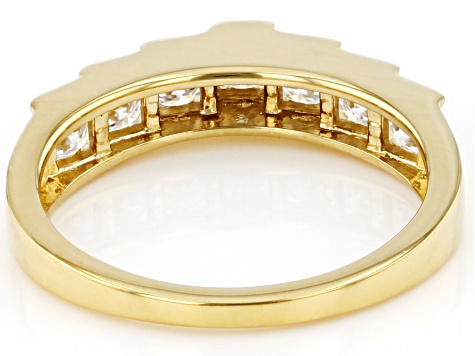 Moissanite 14k Yellow Gold Over Silver Ring .70ctw DEW.