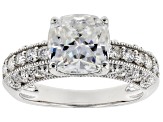 Moissanite Platineve Ring 3.10ctw DEW.