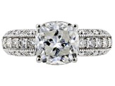 Moissanite Platineve Ring 3.10ctw DEW.