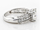 Moissanite Platineve Ring 3.10ctw DEW.