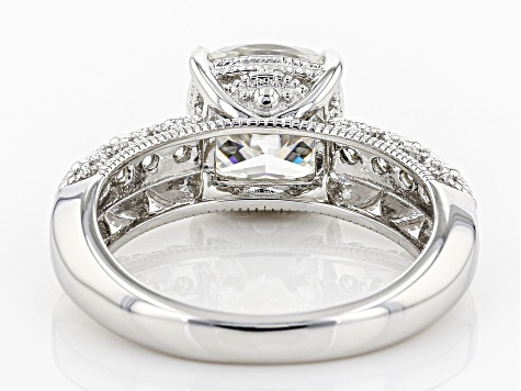 Moissanite Platineve Ring 3.10ctw DEW.