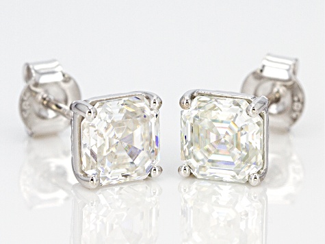 jtv moissanite stud earrings