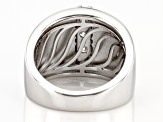 Moissanite Platineve Ring .64ctw D.E.W