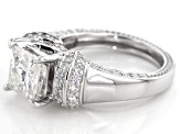 Moissanite Platineve Ring 3.28ctw D.E.W