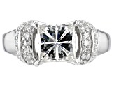 Moissanite Platineve Ring 3.28ctw D.E.W