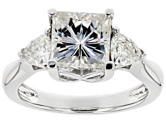 Moissanite Platineve Ring 3.10ctw D.E.W