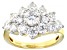 Moissanite 14k Yellow Gold Over Silver Ring 2.64ctw DEW.