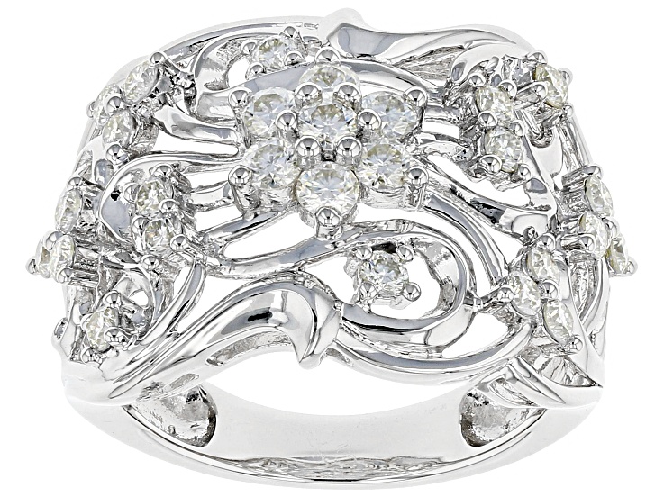 Moissanite Platineve Ring 1.02ctw DEW. - MOS905 | JTV 